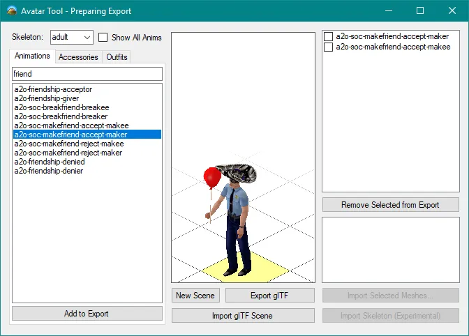 The Avatar Tool UI