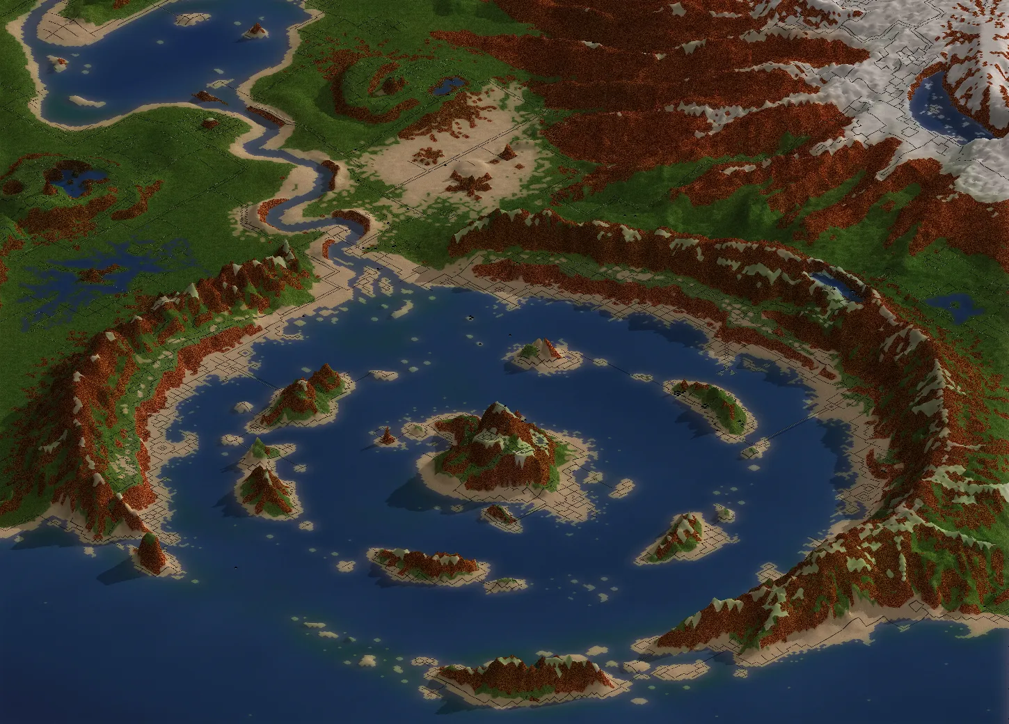 The Sunrise Crater map