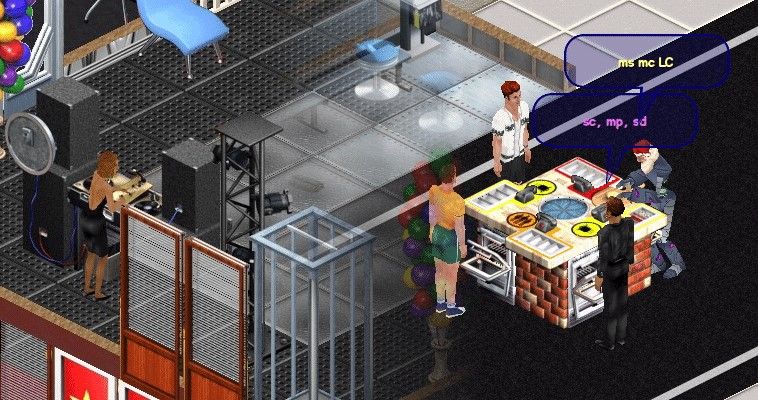 A game of pizza with a live music DJ