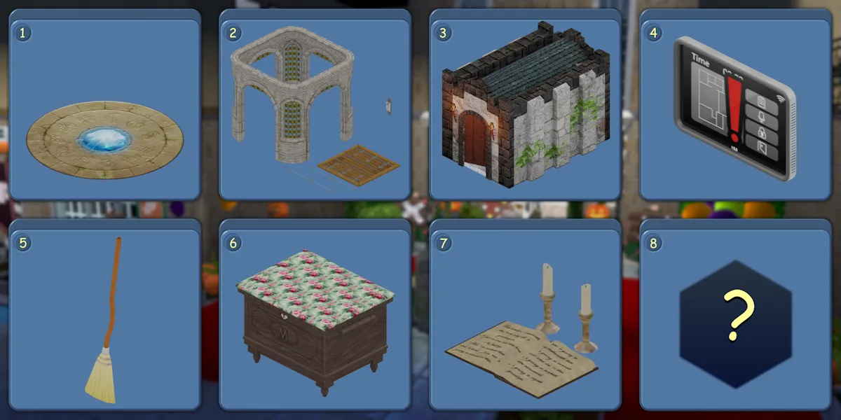 Pictures of rewards for different milestones in the event