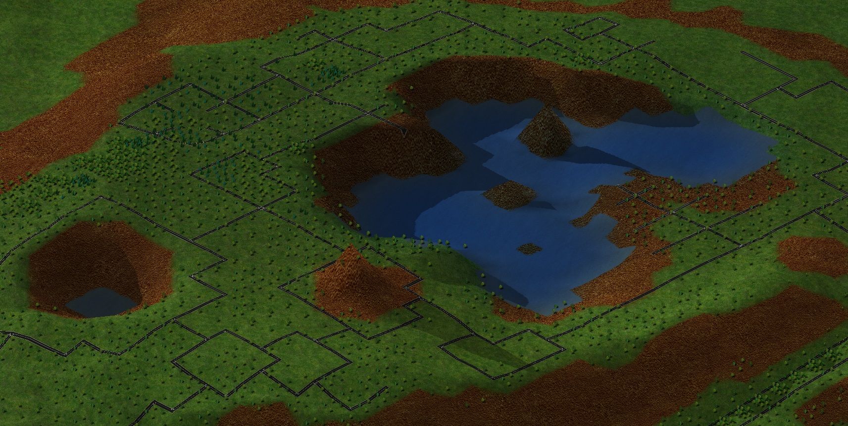 A portion of the Sunrise Crater map