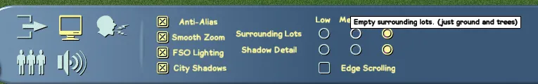 The settings panel showing the ability to toggle the new lighting on/off