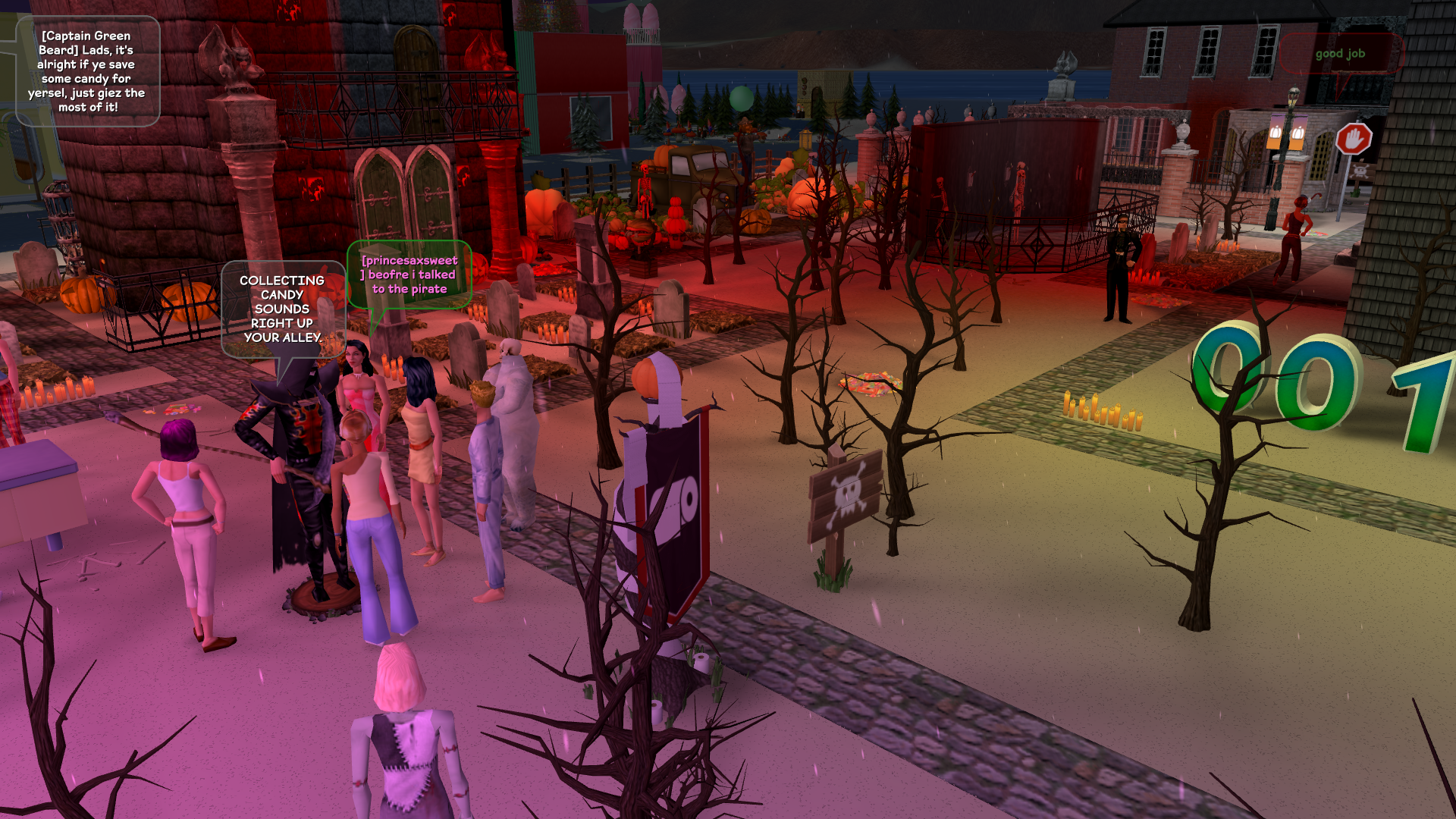 Players gathering on the event lot to be assigned their team